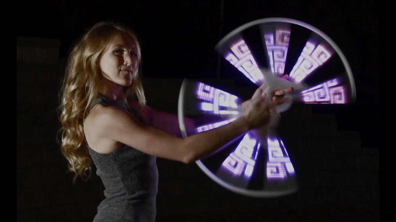 Neo Flow Arts LED Fans with the Amazing Jessie Kat