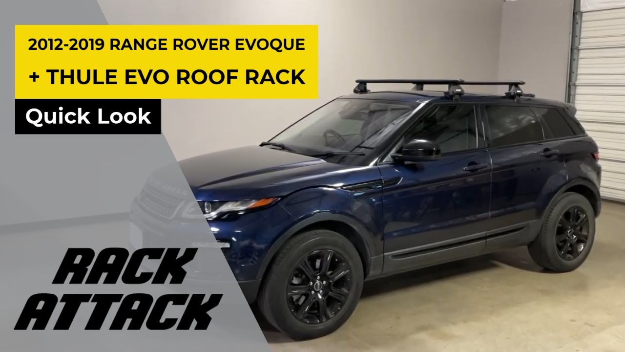 2012 to 2019 Land Rover Range Rover Evoque with Thule EVO Clamp WingBar EVO Roof Rack