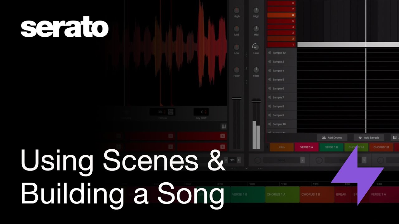 Using Scenes and Building a Song in Serato Studio