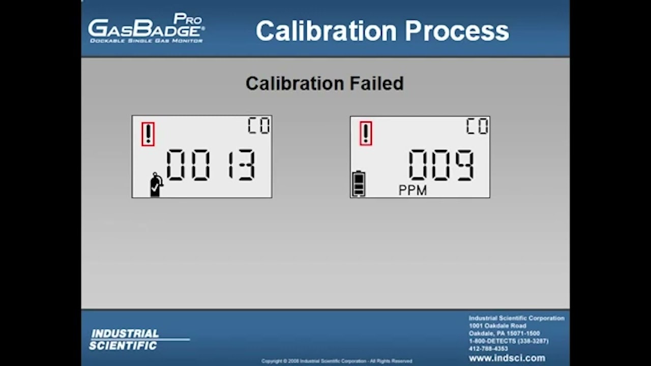 GasBadge Pro : Calibration