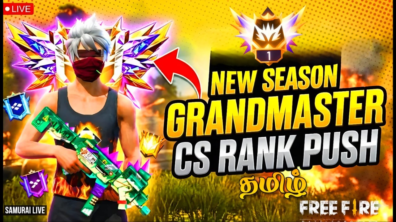 Pushing CSR Like a Beast🔥 | Road to Top 100 | Free Fire Live 💥|Ft.SAMURAILIVE #freefirelive #fftamil