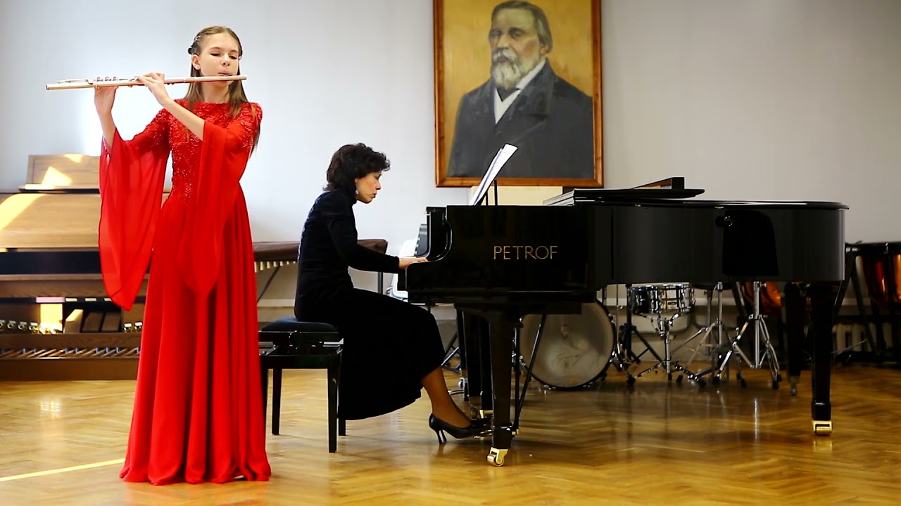 Louis Ganne - Andante et Scherzo for Flute and Piano/ Evangelina Makhrinova and Olga Ber