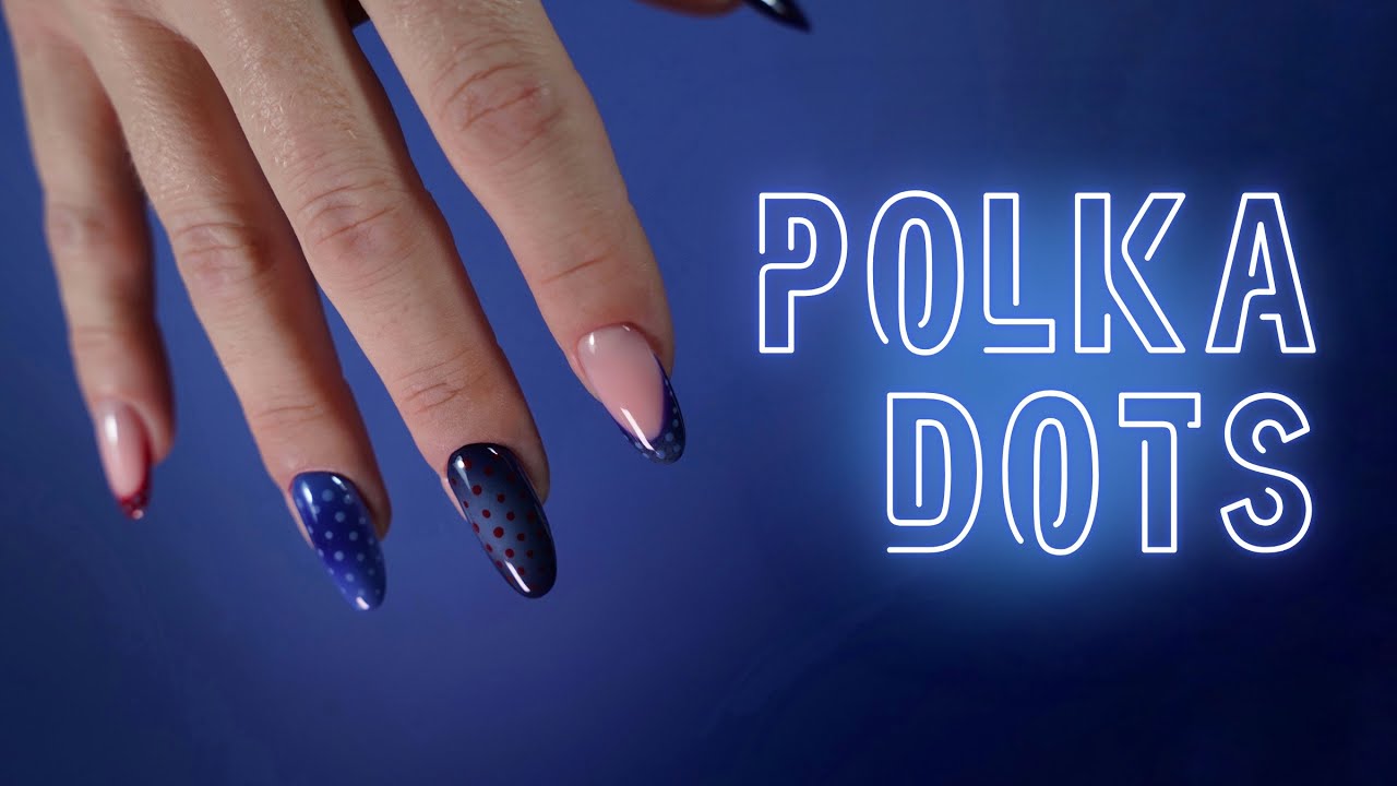 Tendance ongles POLKA DOTS ⎮ Tutoriel avec airbrush 🫐