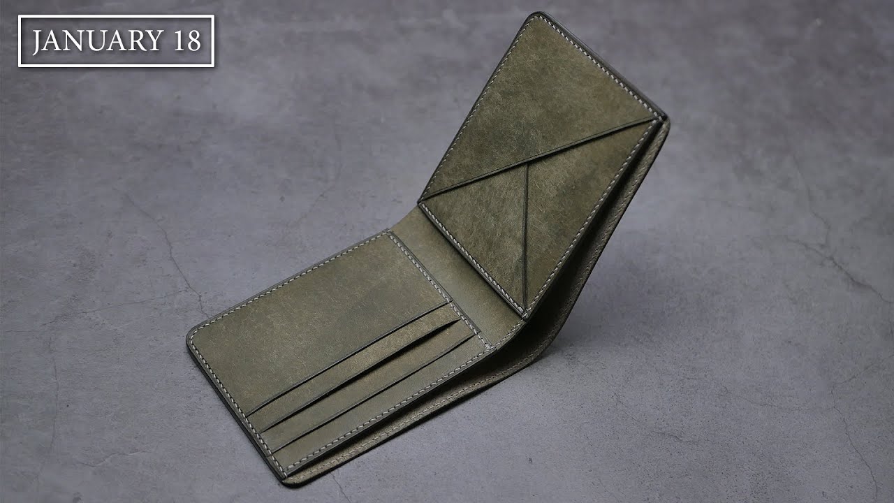 [Leather Handmade EP41] Making a Simple Bifold Wallet