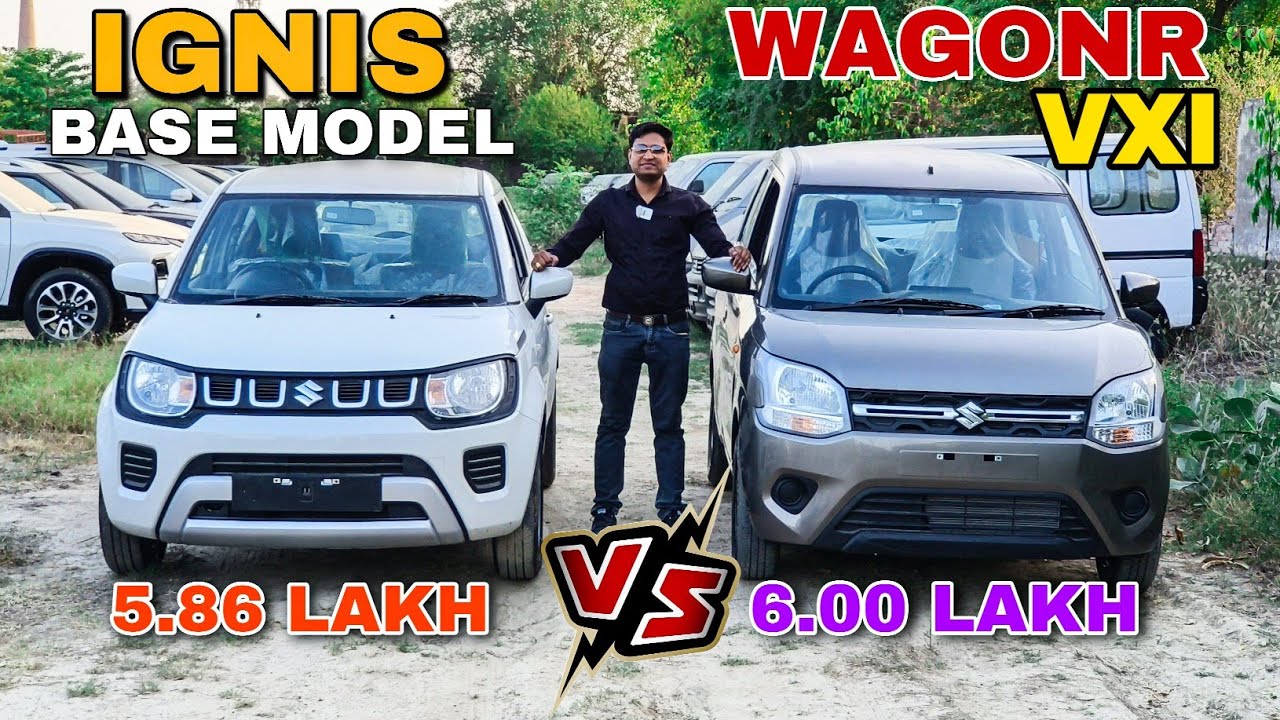 Suzuki Wagonr vs Maruti Ignis Comparison 🔥 l Ignis Sigma vs wagonr Vxi comparison l MRCars