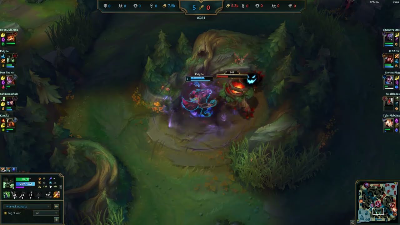 rageblade warwick is busted(post game no commentary)