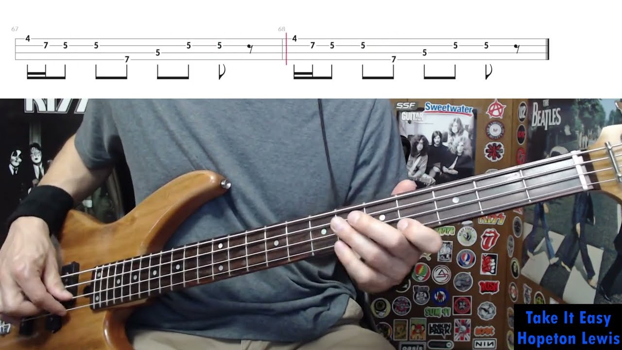 Take It Easy by Hopeton Lewis  - Bass Cover with Tabs Play-Along