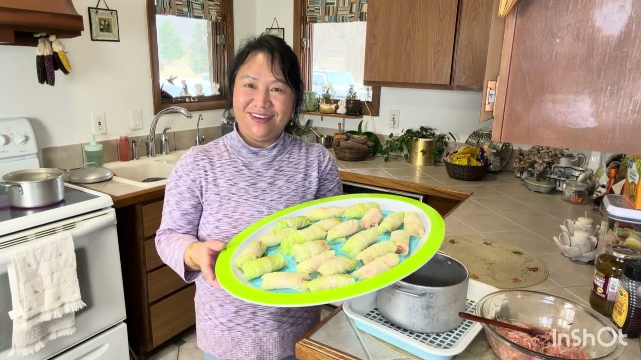 Napa cabbage wraps and eggs rolls. 03/03/2026