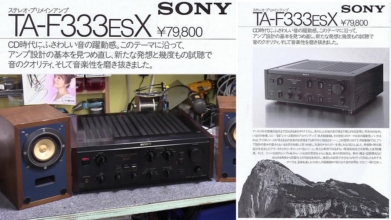SONY  TA-F333ESX  プリメインアンプ　紹介　#SONY　#333ESX　#オーディオ試聴　#555ESX　#懐古趣味    #往年の名機　#ビンテージオーディオ