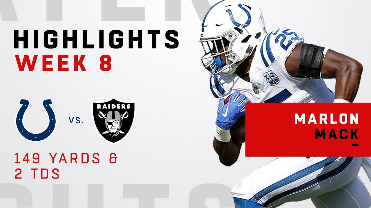 Marlon Mack's Massive Game w/ 149 Yards & 2 TDs