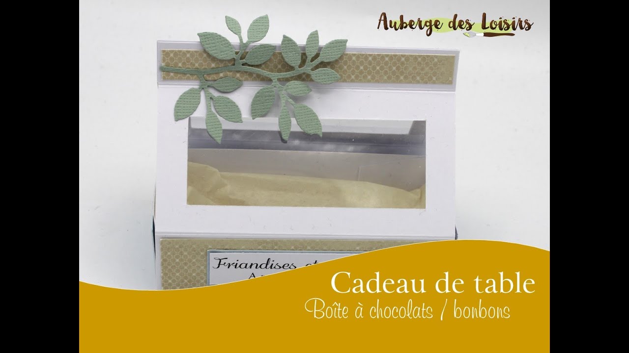 Tutoriel Cadeau de table - Boîte à chocolats - Pâques