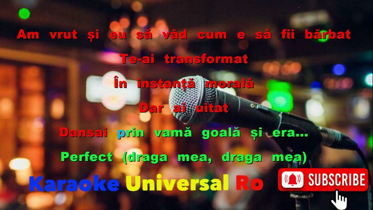 VAMA   Perfect fără tine   Karaoke Universal Ro