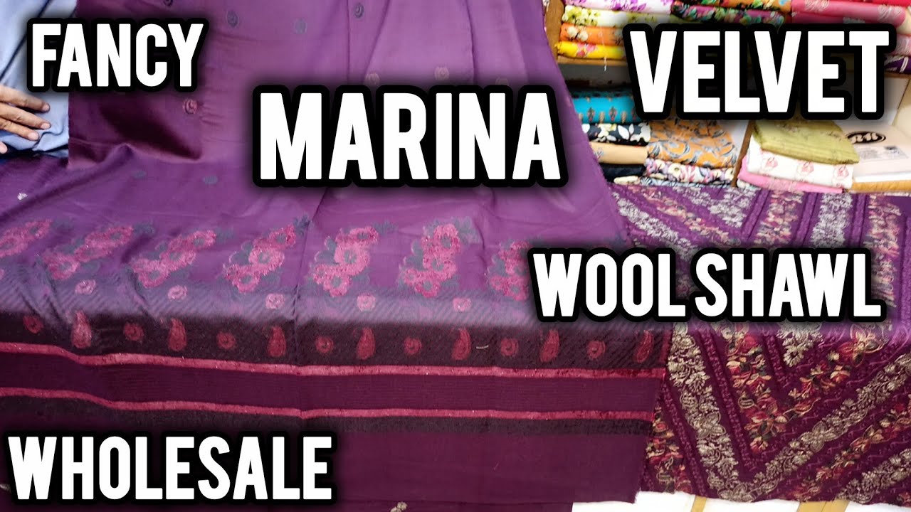 🔥Fancy MARINA Dresses 3p🎉 MARINA🚨Velvet WOOL Shawl💥Jacquard VELVET🎁 wholesale - 1726