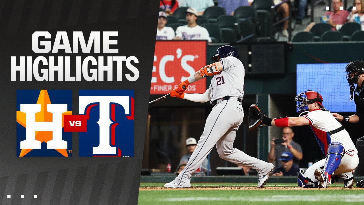 Astros vs. Rangers Game Highlights (8/5/24) | MLB Highlights
