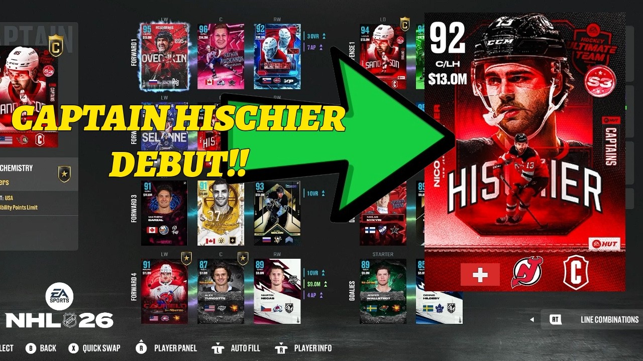 NHL 26 HUT RANKED - CAPTAIN CARD MAKES GREAT DEBUT FOR US!
