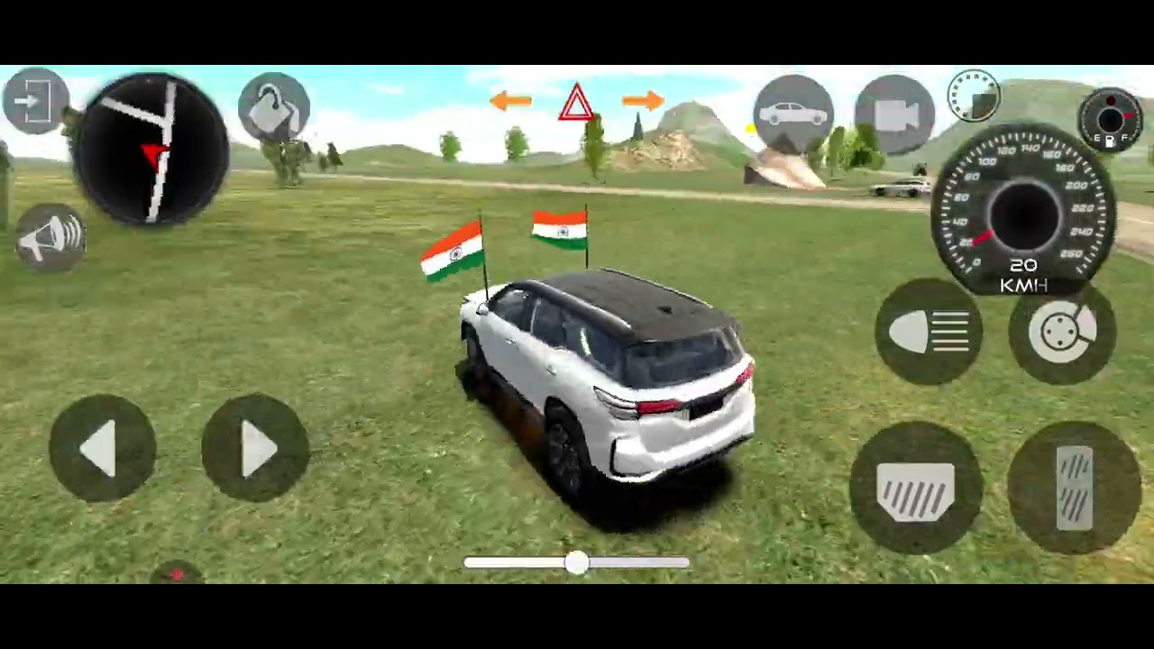 Toyota fortuner driving in village | Indian car simulator 3d | car wala game | 