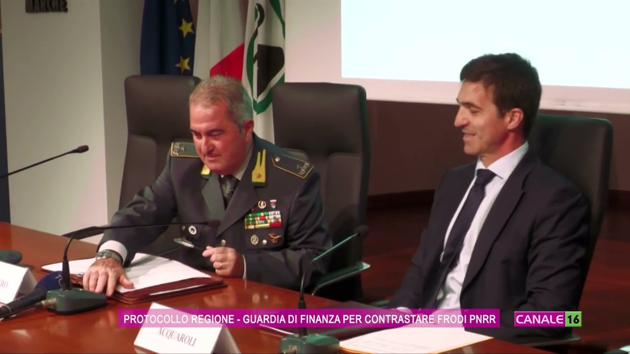 Protocollo tra Regione e Guardia di Finanza per contrastare le frodi del PNRR