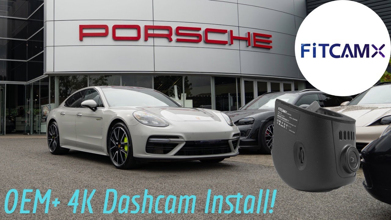 FitcamX Dashcam - 4K Front & Rear OEM - Unboxing & Install (Porsche Panamera 2019+ BEST DASHCAM!)