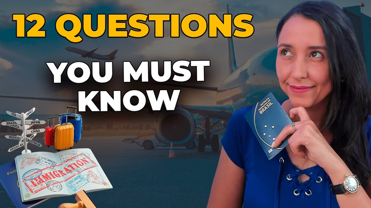 Customs & Immigration: 12 Questions You MUST Know| English At the Airport