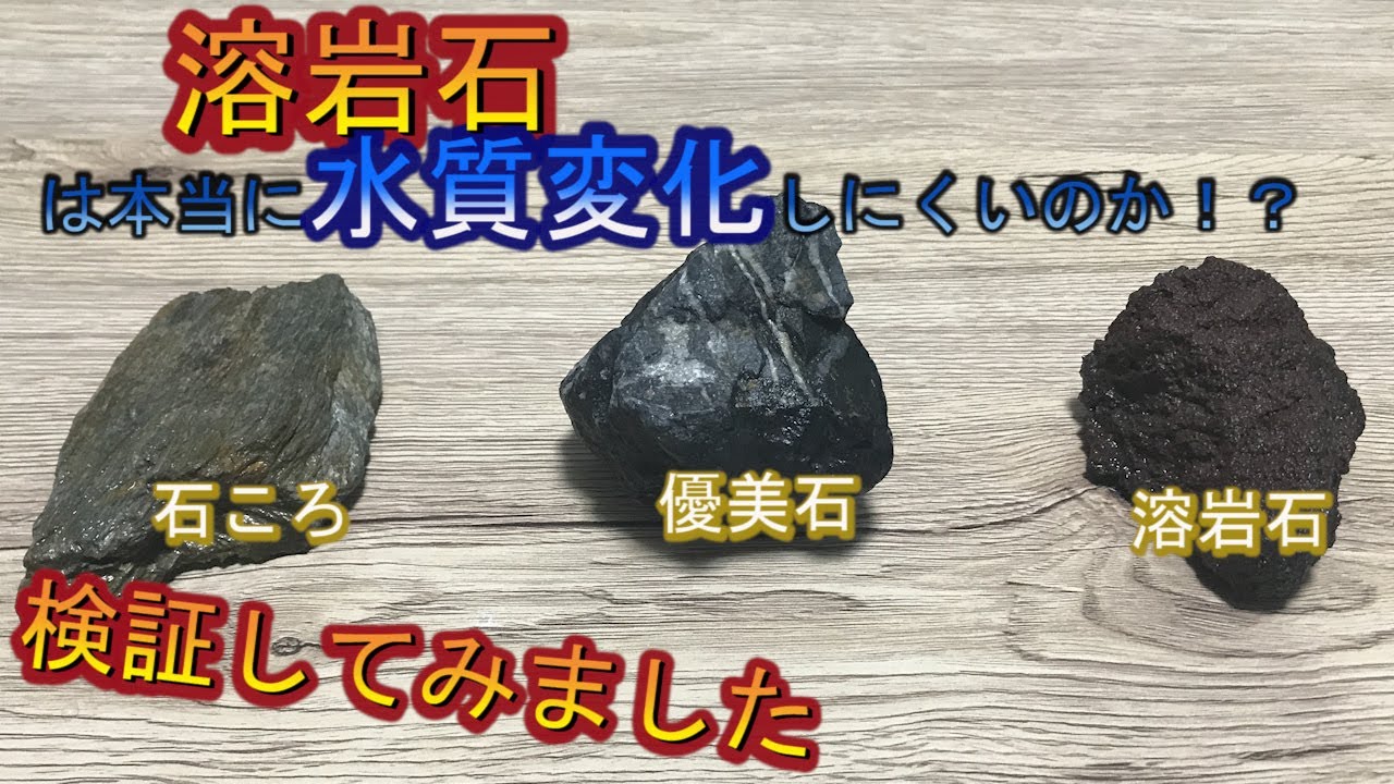 【アクアリウム】溶岩石は本当に水質に影響を及ぼしにくいのか！？実験検証してみます