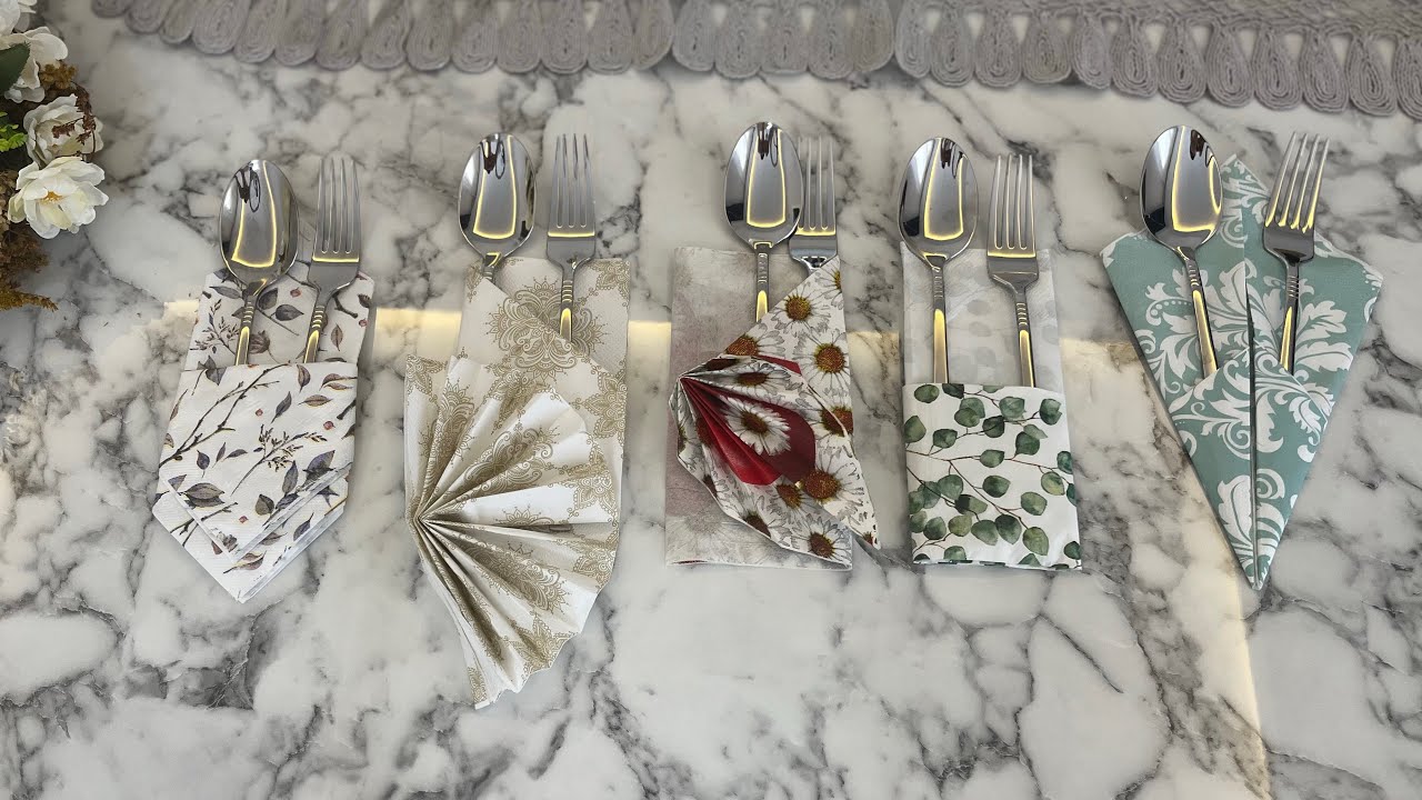 Peçete Katlama Teknikleri Sofralarınızı Güzelleştirecek Teknikler 💫