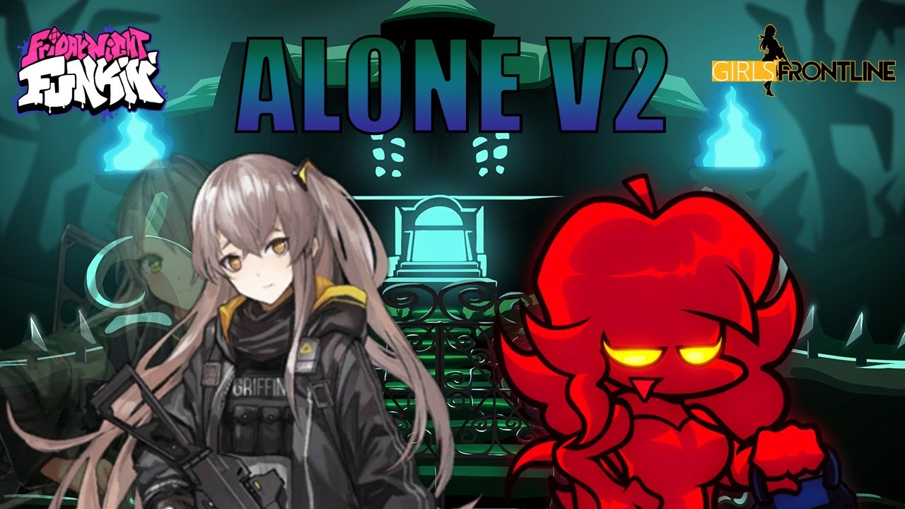 Alone V2 but Ump45 Sing it (Ft. Girlfriend) || Friday Night Funkin x Girls Frontline Cover