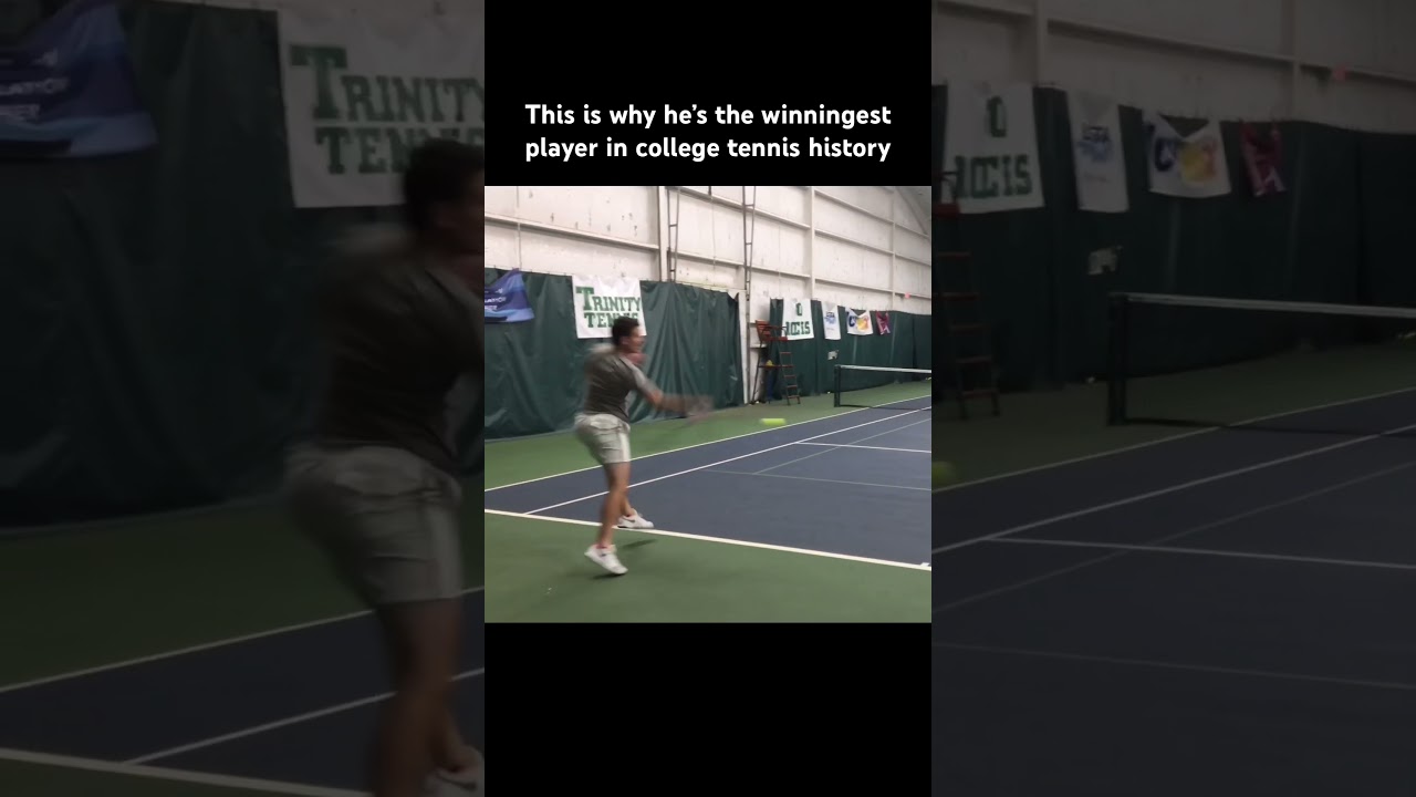 This is why he&rsquo;s the winningest player in college tennis history