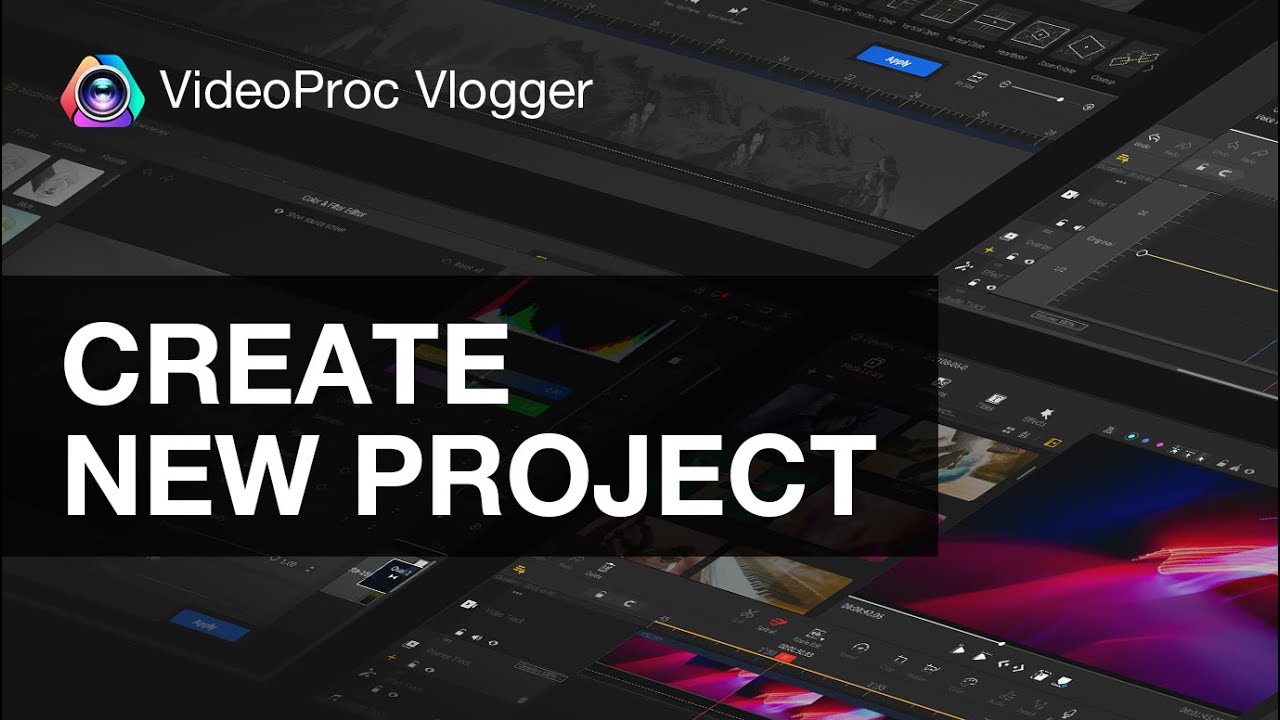 How to Start a New Project | Create, Save, Archive Project in VideoProc Vlogger