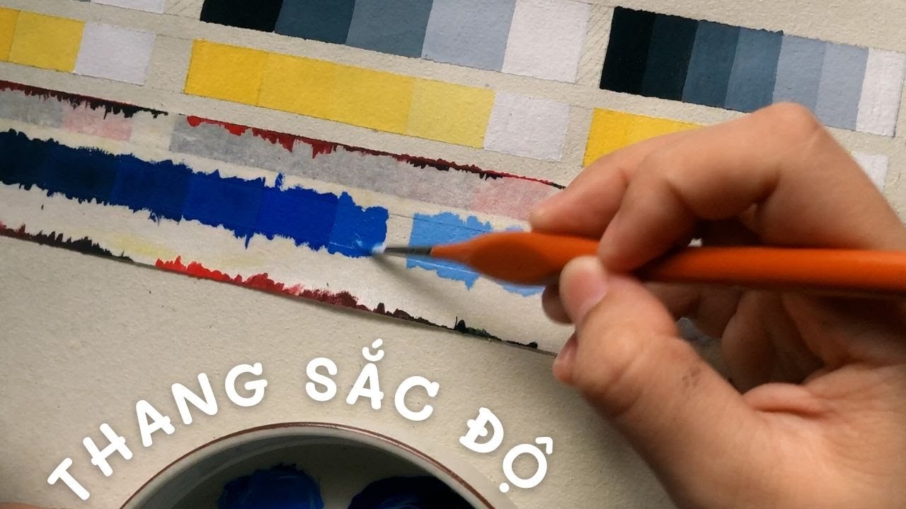 M00.Hướng dẫn vẽ THANG SẮC ĐỘ (Đơn sắc) cho người tự học vẽ và môn Bố cục màu | Luyện thi khối H