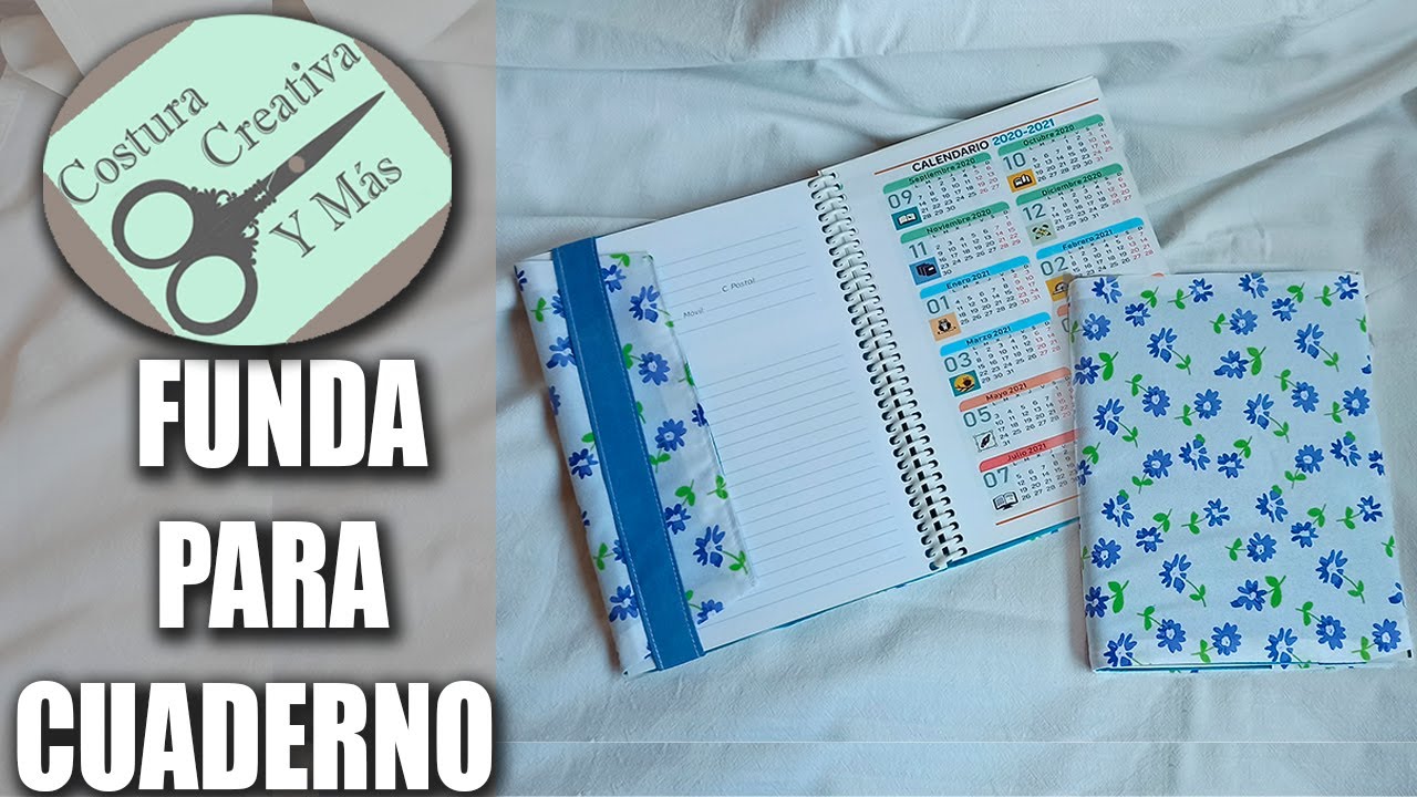 Como hacer 1📔 FUNDA PARA CUADERNO FÁCIL 📔 TUTORIAL PASO A PASO