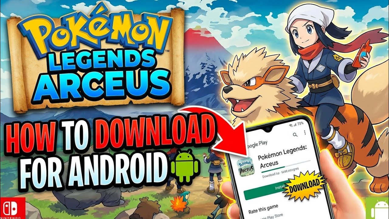 How To Download Pok&eacute;mon Legends: Arceus For Android | Tutorial