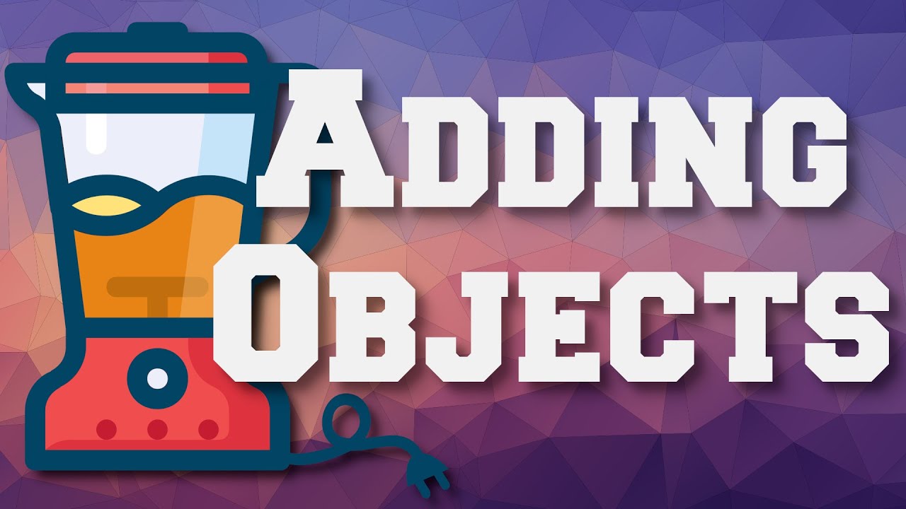 How to Add Objects with Blender 2.8??