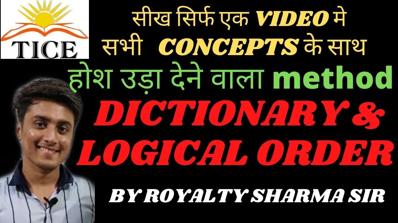 dictionary words/word formation/logical sequence of words