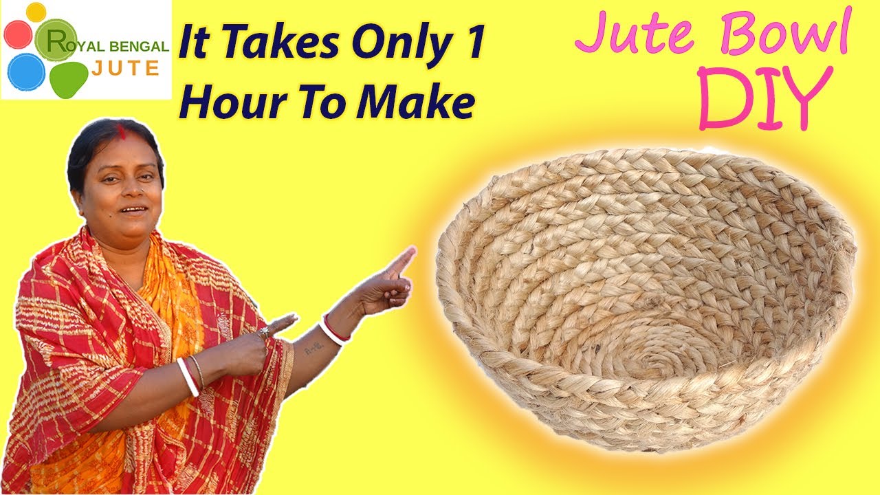 Very Useful and Attractive Jute BASKET DIY - Its easy