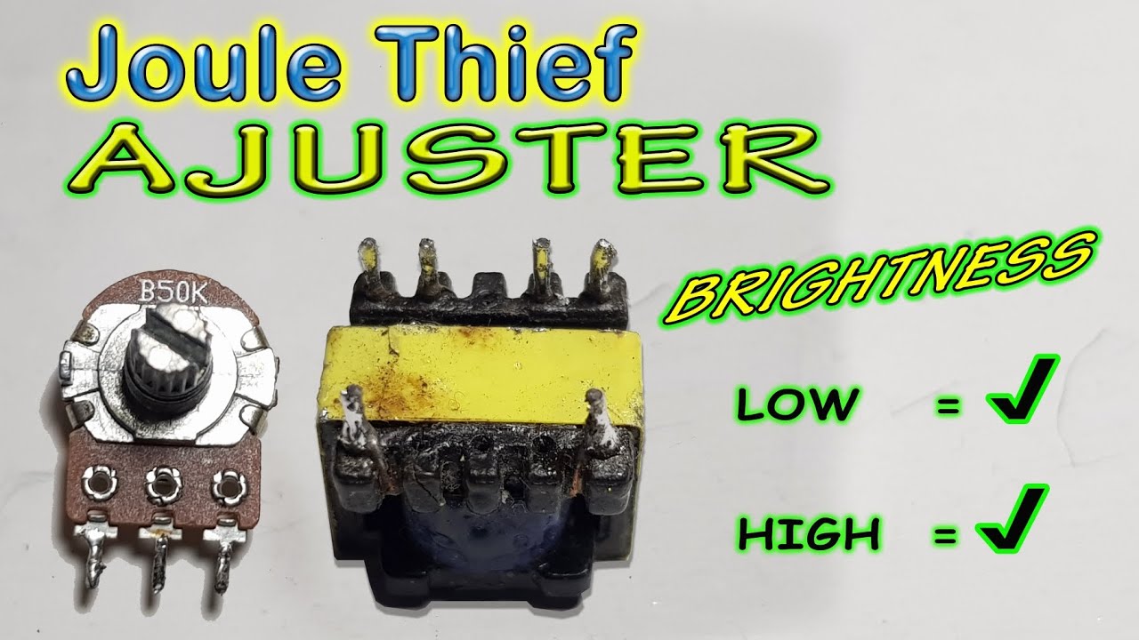 Joule Thief 3.7 to 220V - JT Potensio - Joule Thief Ajuster