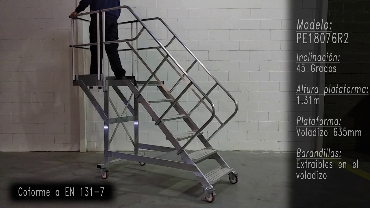 Escalera industrial bajo plano-PE18076R2