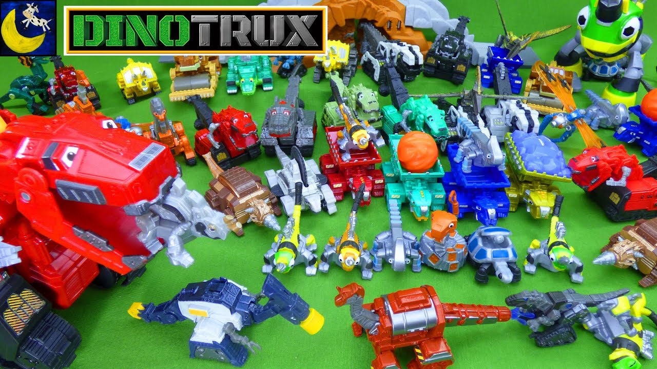 LOTS of Dinotrux Toys! Diecast Ty Rux D-Structs Splitter Ton Ton Dozer Revvit Skya Garby Waldo Toys!
