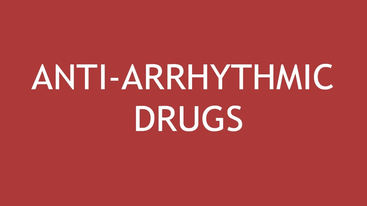 Pharmacology of Anti-Arrhythmic Drugs | Dr. Shikha Parmar