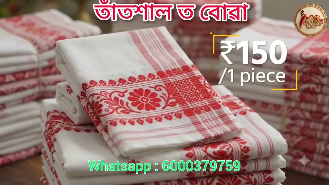 Assam Handloom Gamusa .... order now ...