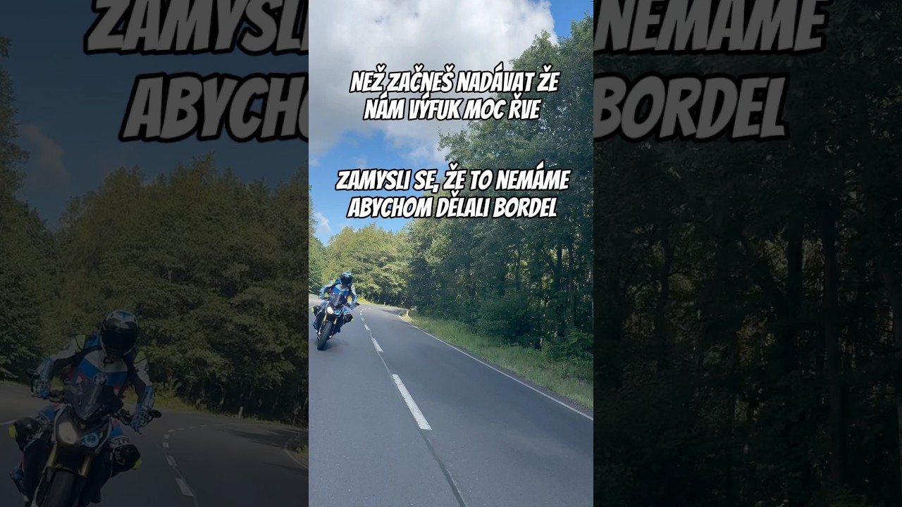 Než začneš nadávat motorkáři🏍️ za výfuk 