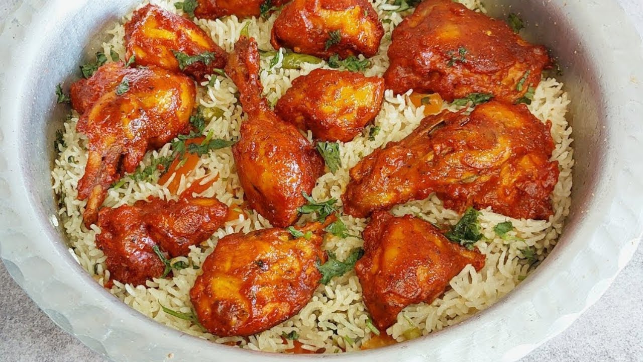 “Delicious Fried Chicken Pulao: A Flavorful Twist on a Classic Rice Dish” 😋