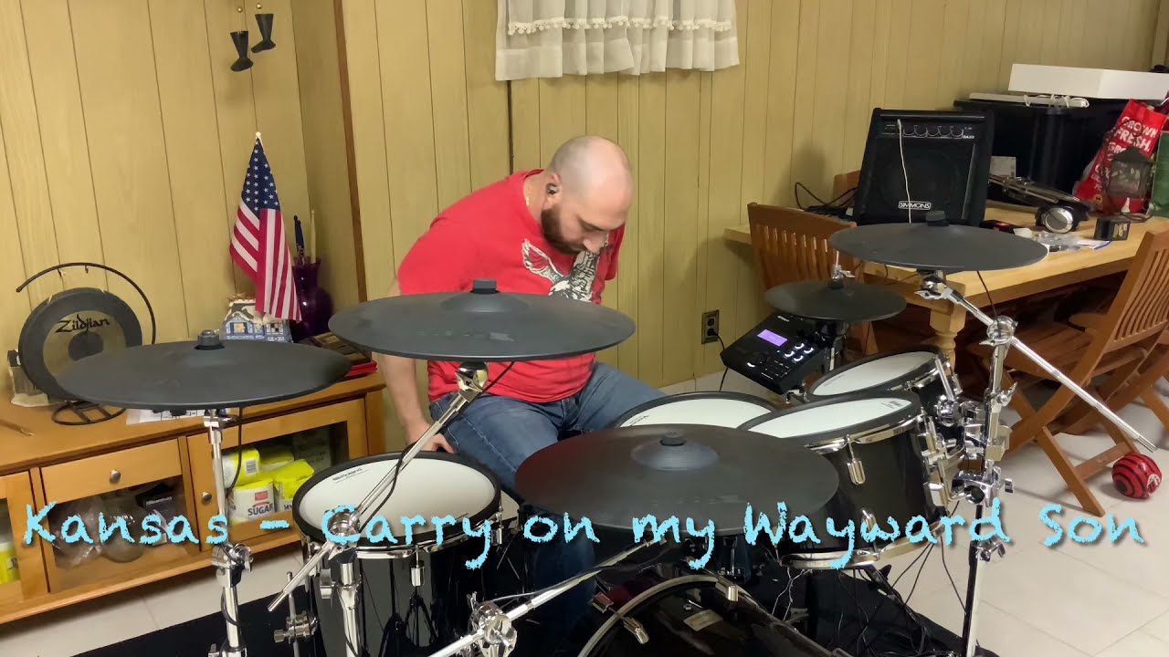 Kansas - Carry on my Wayward Son *Drum Cover* Roland VAD 506