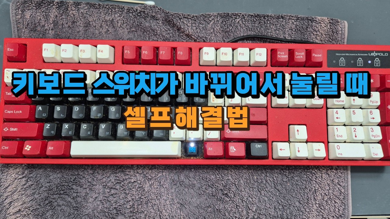 키보드 키가 바뀌었을 때 해결방법