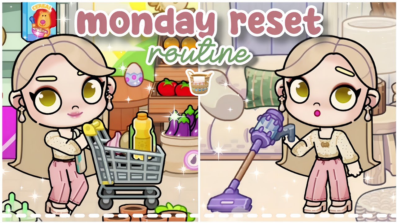 My Monday Reset Routine 🧺🛒 | Avatar World 