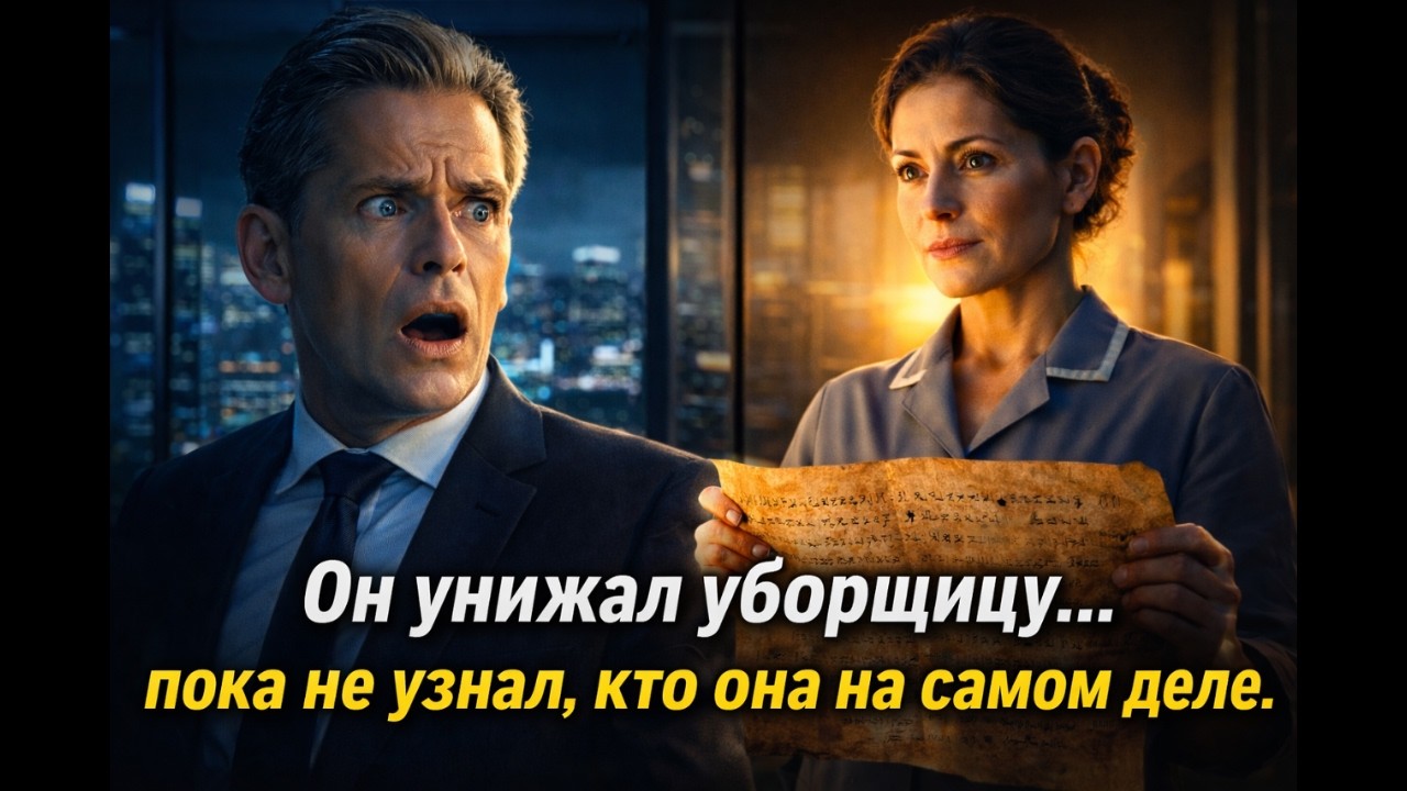 ОН УНИЖАЛ УБОРЩИЦУ... пока не узнал, кто она на самом деле (аудио рассказ) #аудиорассказ