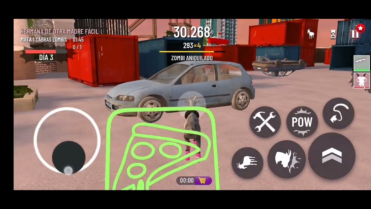 Gameplay(Goat simulator Free)Con Audio y En el celular.(Cuartigesimo Segundo).