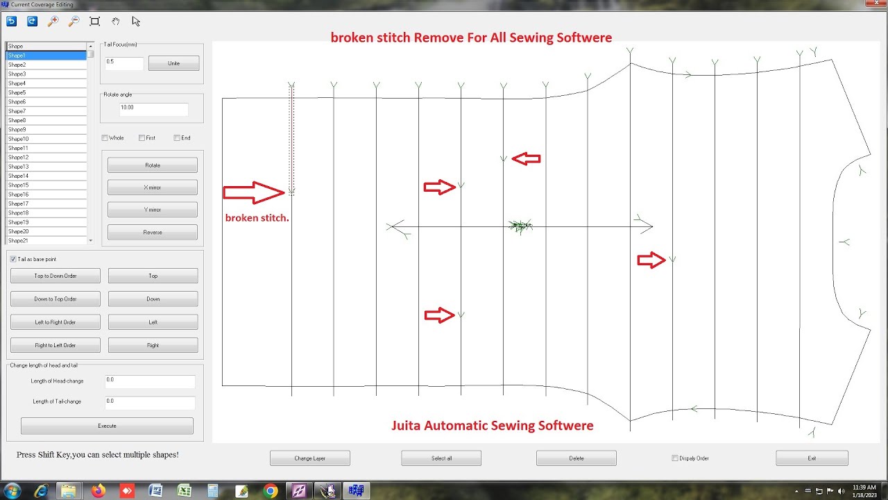 how can i remove broken stitch? কিভাবে আমি broken stitch দূর করব?