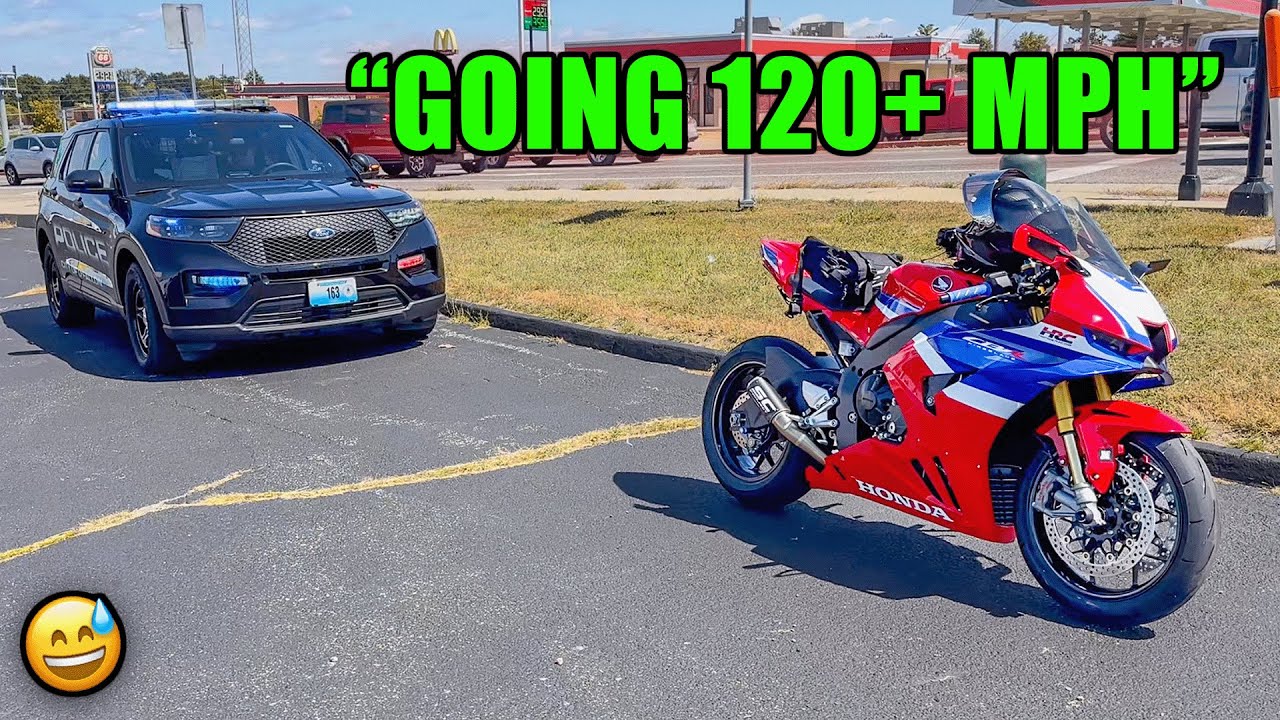 PULLED OVER ON MY FIREBLADE...