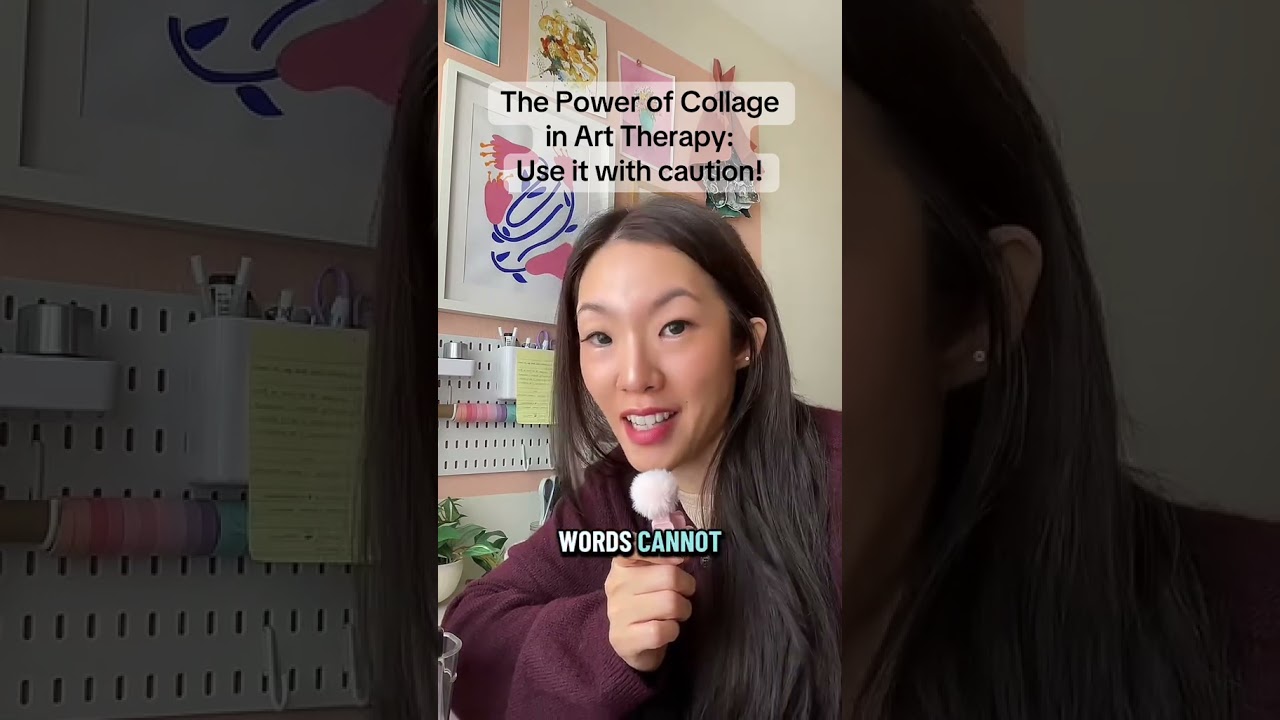 The power of collage in art therapy- use it with caution! #arttherapy #collageart