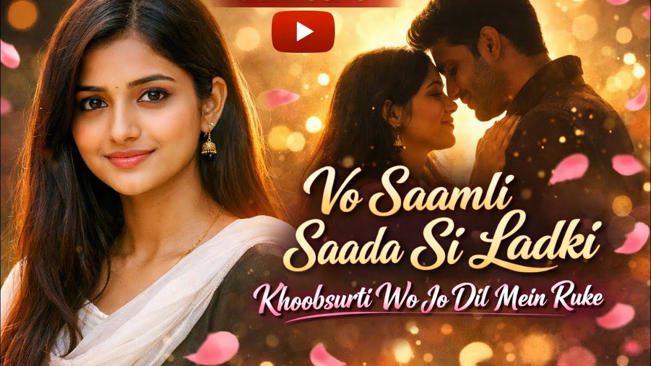 Saanwli Ladki | Cute Love Story Song | Hindi Romantic Track Khoobsurti Jo Dil Mein Ruke